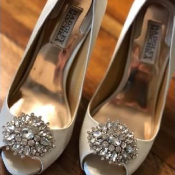 Badgley mischka peep toe heel - Picture 7 of 7